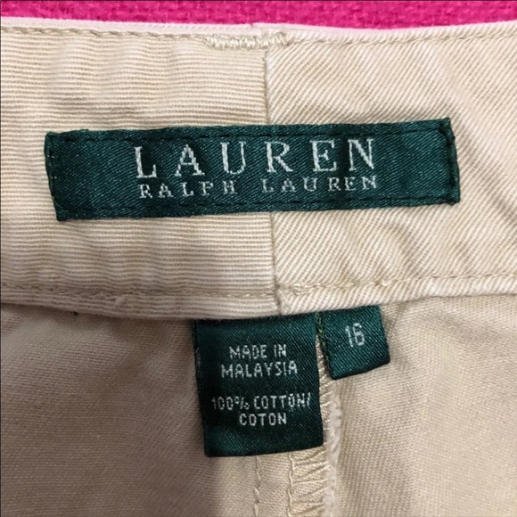 RALPH LAUREN Khaki Crop Ankle Pants - Picture 4 of 4
